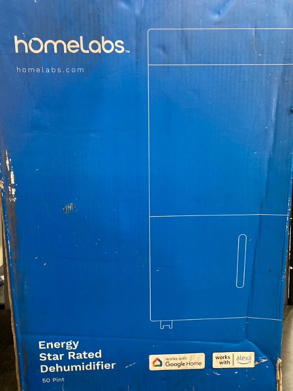 Photo 3 of hOmeLabs 4,500 Sq. Ft WiFi-Enabled Dehumidifier - Powerful Humidity Control for Large Rooms & Basements - Robust Moisture Removal 50 pint (Previously 70 Pint) HME031003N