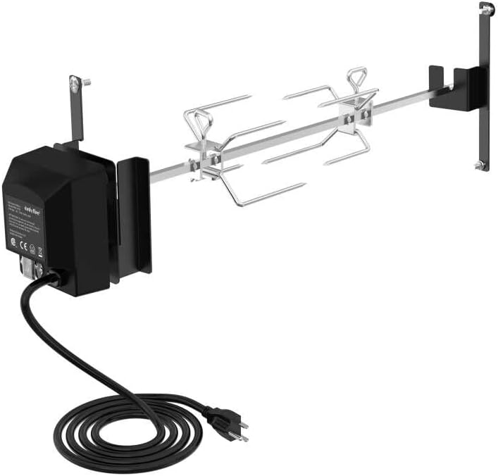 Photo 1 of Onlyfire Rotisserie Grill Kit, Stainless Steel BBQ Rotisserie Kit for Weber Charcoal Grill 22 Inch Smokey Mountain Cooker