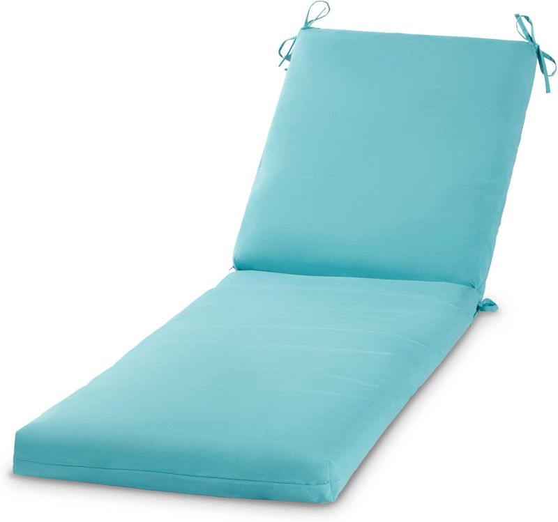 Photo 1 of 40 " Home Fashions Outdoor Reversible Chaise Lounge Chair Cushion, Arctic