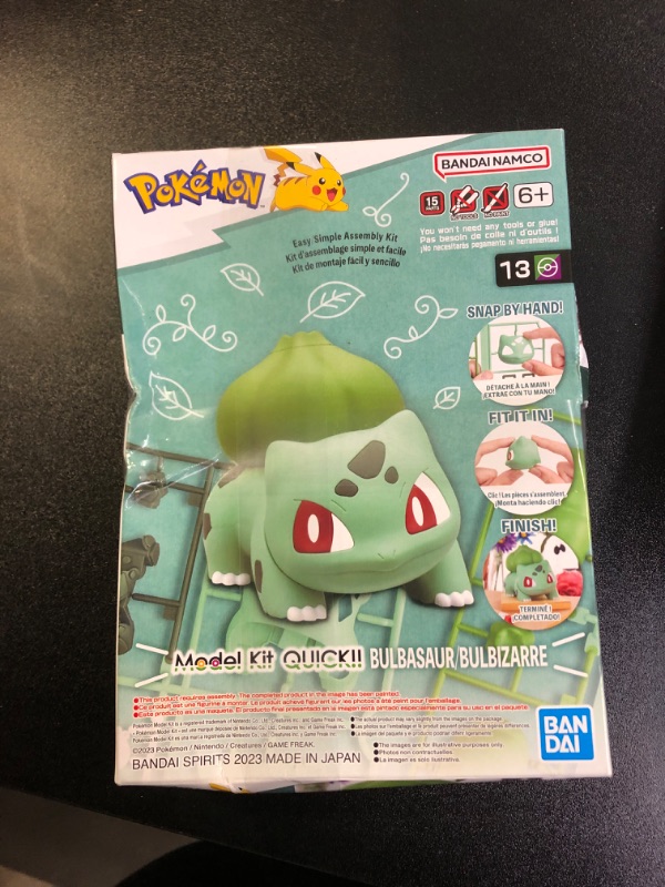 Photo 2 of BANDAI Hobby Pokemon Model Kit Quick!! 13 Bulbasaur