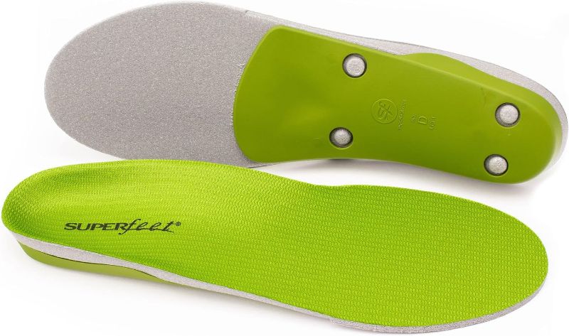 Photo 1 of Men 9.5-11 / Women 10.5-12 Super feet All-Purpose Support High Arch Insoles (Green) - Trim-To-Fit Orthotic Shoe Inserts - Professional Grade