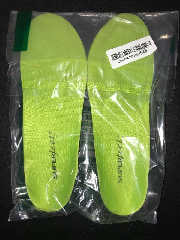 Photo 2 of Men 9.5-11 / Women 10.5-12 Super feet All-Purpose Support High Arch Insoles (Green) - Trim-To-Fit Orthotic Shoe Inserts - Professional Grade