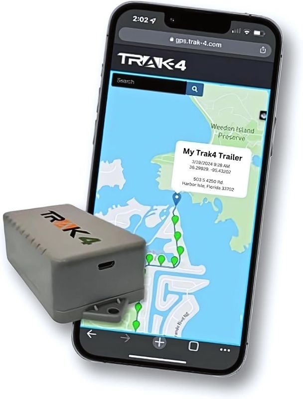 Photo 1 of Trak-4 GPS Tracker for Vehicles, Assets, Equipment. Long Battery Life, Waterproof, Global Tracking. Low-Cost Subscription Required.