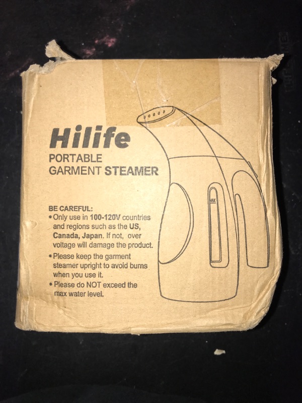 Photo 2 of HiLIFE Steamer for Clothes, Portable Handheld Design, 240ml Big Capacity, 700W, Strong Penetrating Steam, Removes Wrinkle, for Home, Office(ONLY FOR 120V)