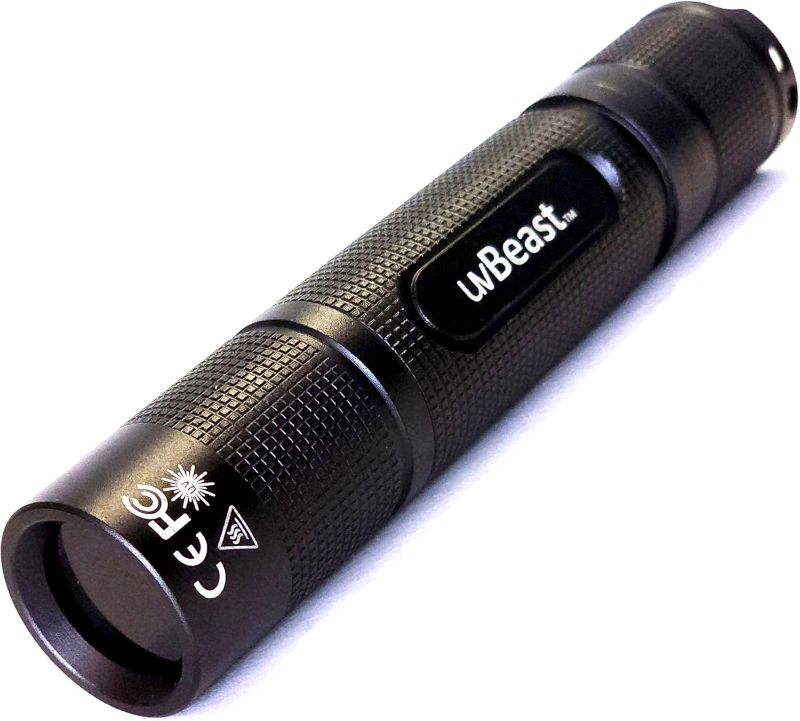 Photo 1 of New V3 365nm Mini - Black Light UV Flashlight – High Definition Pure Ultraviolet - Professional Grade High Power Upgraded 5 Core UV LED – USA Stock