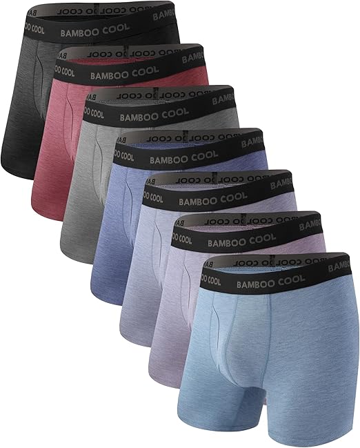 Photo 1 of BAMBOO COOL Men’s Underwear Boxer Briefs Soft Comfortable Underwear Boxer Briefs for Men (4 Pack or 7 Pack)