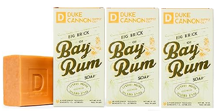 Photo 1 of Duke Cannon Supply Co. Big Brick of Bay Rum Soap, 10 oz - Superior Grade Men's Soap with Aromatic Summer Scent of Citrus Musk, Cedarwood and Island Spice