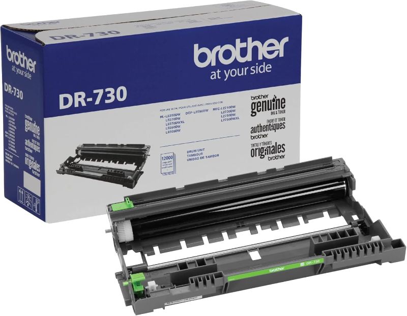 Photo 1 of Amazon.com: Brother Genuine DR730 Drum Unit, Up to 12,000 Page Yield (Not a Toner) : Office Products