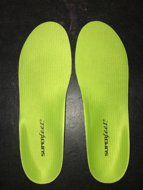 Photo 2 of  Men 7.5-9 / Women 8.5-10 Super feet All-Purpose Support High Arch Insoles (Green) - Trim-To-Fit Orthotic Shoe Inserts - Professional Grade 