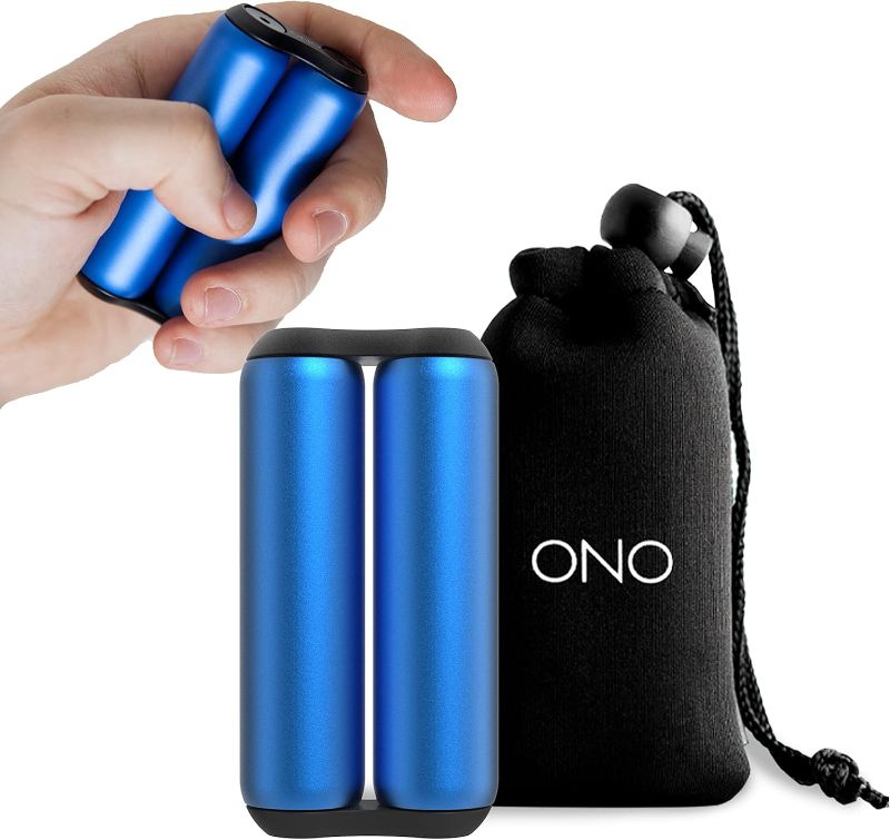 Photo 1 of ONO Roller - Handheld Fidget Toy for Adults | Help Relieve Stress, Anxiety, Tension | Promotes Focus, Clarity | Compact, Portable Design (Full Size/Aluminum, Sapphire)