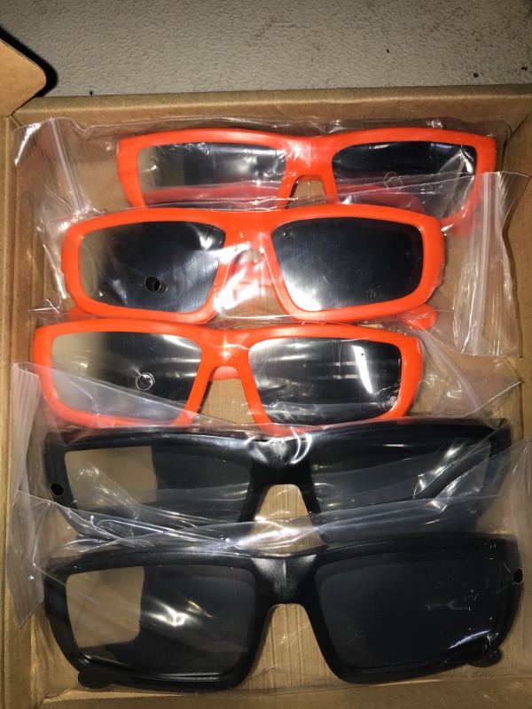 Photo 2 of Bookishbunny 5 Pairs Solar Eclipse Viewers Plastic Glasses Sun Viewing ISO Certified, 2 Pairs Adult and 3 Pairs Kid