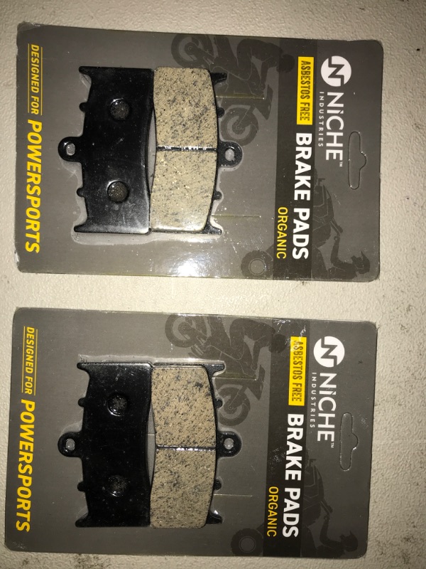 Photo 2 of NICHE Brake Pad Set for Kawasaki Ninja ZX6R ZX12R ZX9R Suzuki Hayabusa 59302-33860 Front Organic 2 Pack