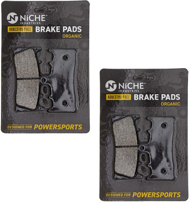 Photo 1 of NICHE Brake Pad Set for Kawasaki Ninja ZX6R ZX12R ZX9R Suzuki Hayabusa 59302-33860 Front Organic 2 Pack