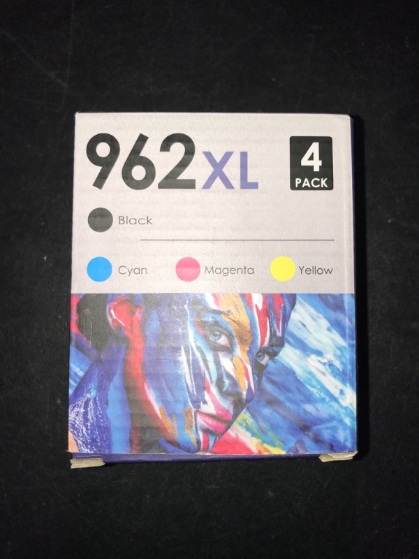 Photo 1 of 962XL Ink Cartridges Combo Pack (4-Pack, Black/Cyan/Magenta/Yellow) Compatible 962XL 962 Ink Cartridges