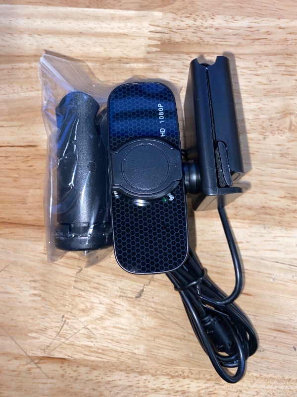 Photo 2 of Full HD Webcam with Built-in Microphone and Rotatable Tripod, 1080P Video and Wide Angle Camera, Privacy Cover, for Desktop PC or Laptop Computer
