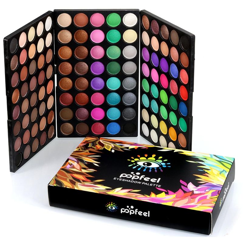 Photo 1 of 120 Colors Long Lasting Waterproof Highly Pigments Shiny Shimmers Glitter Eyeshadow Palette All in One Makeup Kits for Women Girls Holiday Make-up Gift Sets Xmas Essential Makeup Palette