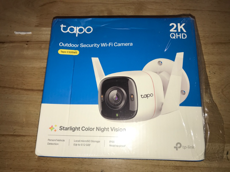 Photo 2 of Tapo TP-Link 2K QHD Security Camera Outdoor Wired, Starlight Sensor for Color Night Vision, Free AI Detection, Built-in Siren, Cloud/SD Card Storage, Works with Alexa & Google Home C320WS