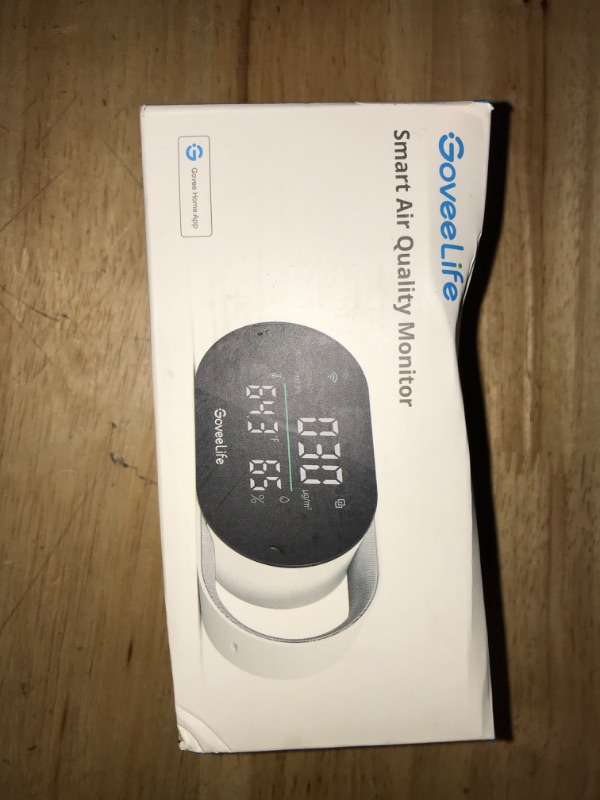 Photo 3 of GoveeLife Smart Air Quality Monitor with PM2.5, WiFi, Temperature & Humidity Sensors, LED Display, 2s Refresh, 2-Year Data Storage, for Home & Office