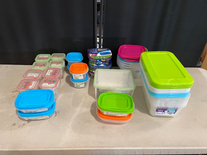 Photo 1 of 36 Different Size Storage Containers W/ Lids