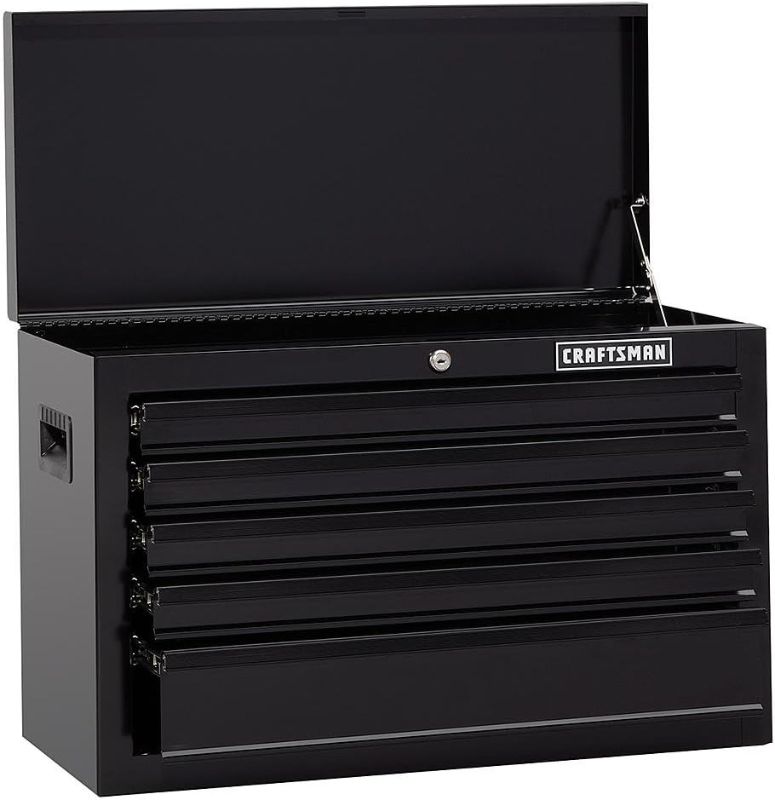 Photo 1 of Craftsman 26" Wide 5-Drawer Standard-Duty Top Chest - Black