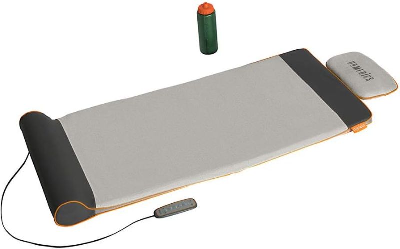 Photo 1 of Homedics Yoga Fitness Back and Lumbar Stretching Mat with Air Compression and 3 Levels of Intensisty, Silver