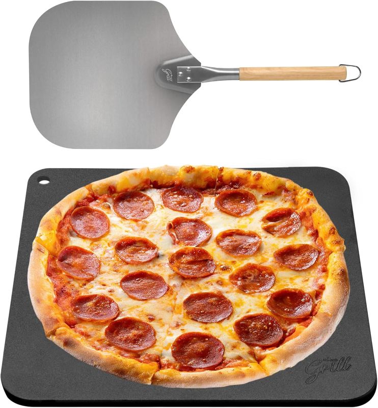 Photo 1 of Pizza Steel PRO by Hans Grill | XL (1/4" Thick) Square Conductive Metal Baking Sheet for Cooking Pizzas in Oven and BBQ | Bake and Grill Bread and Calzone