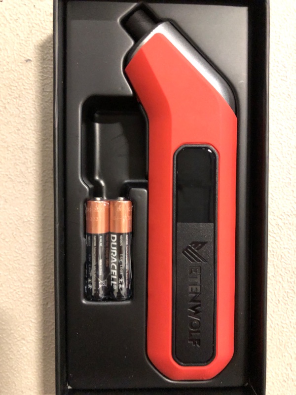 Photo 1 of ETENWOLF T300 Digital Tire Pressure Gauge 3-200 PSI, Industrial Tire Gauge Calibrated to ANSI B40.7 Grade 2A(Plus-Minus 0.5%), Replaceable AAA Batteries (Vivid Orange)