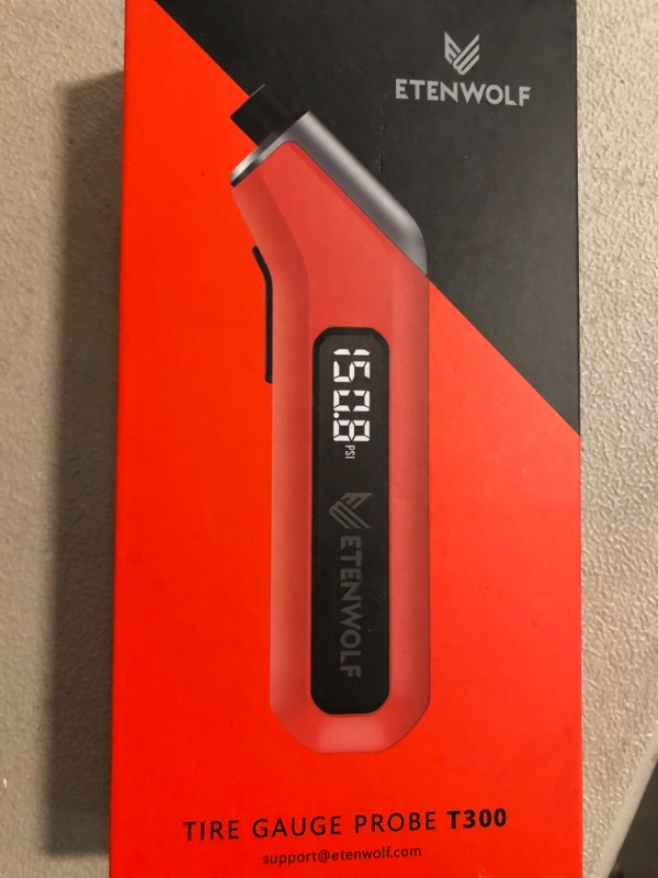 Photo 1 of ETENWOLF T300 Digital Tire Pressure Gauge 3-200 PSI, Industrial Tire Gauge Calibrated to ANSI B40.7 Grade 2A(Plus-Minus 0.5%), Replaceable AAA Batteries (Vivid Orange)