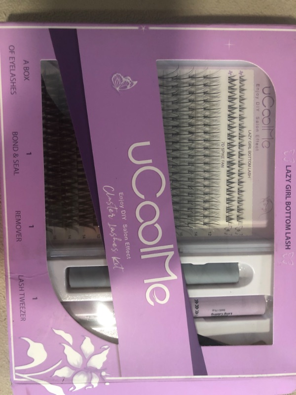 Photo 1 of uCoolMe Lashes Lazy Girl & Venus With Invisible Band DIY Eyelash Extension Kit Bond and Seal Eyelash Glue and Lash Remover Beginner Friendly Individual Lashes Waterproof and Long last