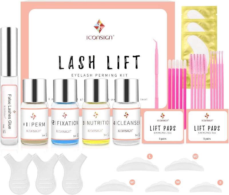 Photo 1 of Lash Lift Kit, Eyelash Perm Kit, Professional Eyelash Curling Lash Extension Set, Glue Upgraded Version, Lash Extensions, Lash Curling, Semi-Permanent Curling Perming Wave Suitable For Salon
