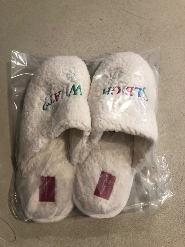 Photo 3 of Women's "Sleigh What?" Scuff Slippers - Wondershop™ White XL
