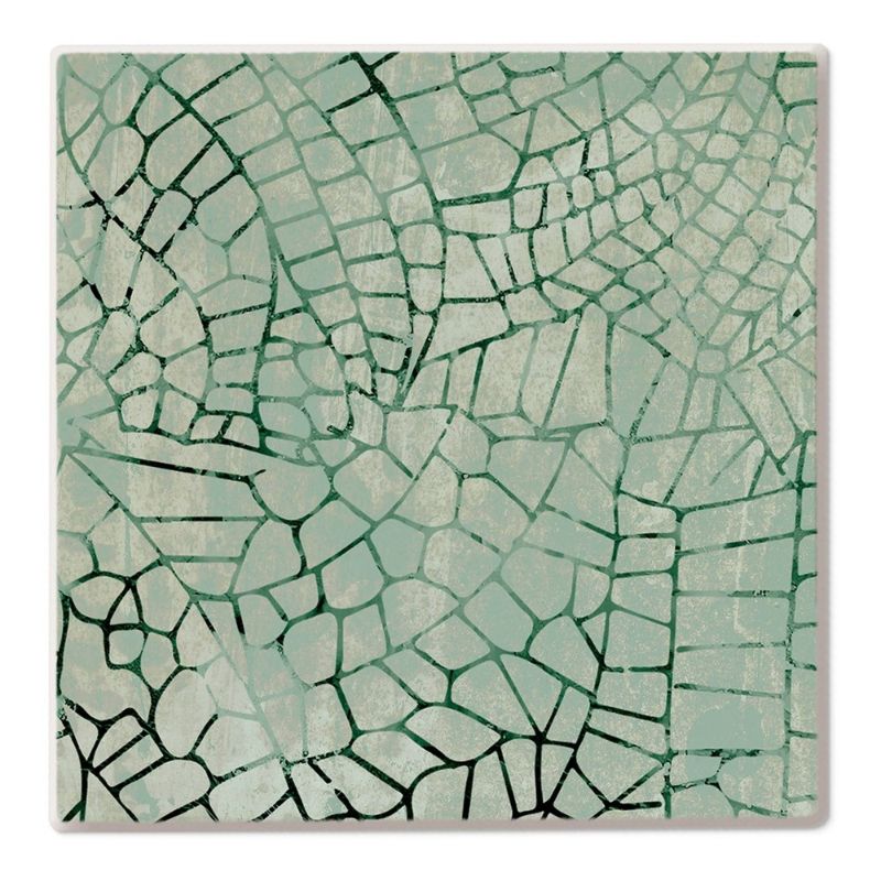 Photo 1 of Thirstystone Dolomite Cracked Square Coaster Sage Green