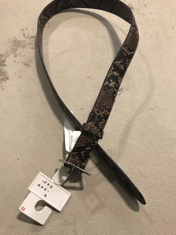 Photo 2 of Women's Skinny Exotic Snake Belt - a New Day™ Tan XS