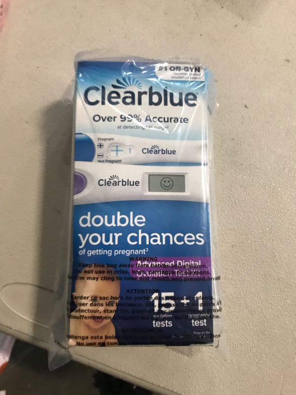 Photo 1 of Clearblue Advanced Digital Ovulation Test, Predictor Kit, Featuring Advanced Ovulation Tests with Digital Results, 10 Ovulation Tests - 16 Ct
