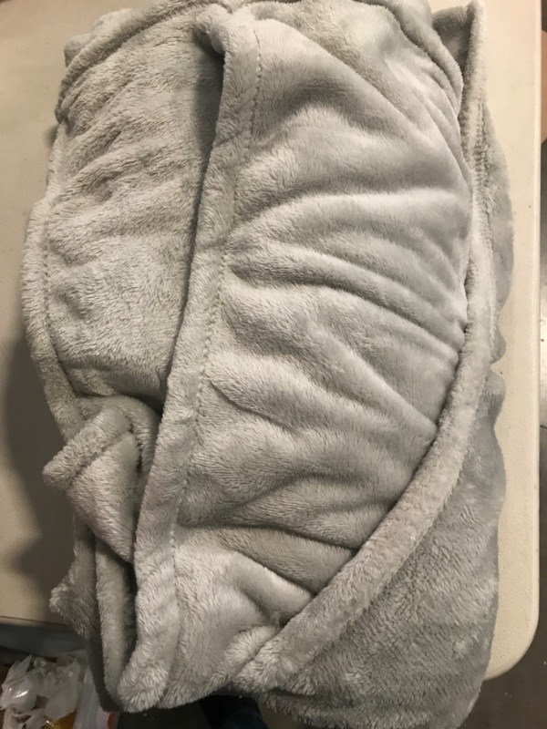 Photo 1 of 72 x 86 fully  Microplush Bed Blanket - Threshold™  gray 