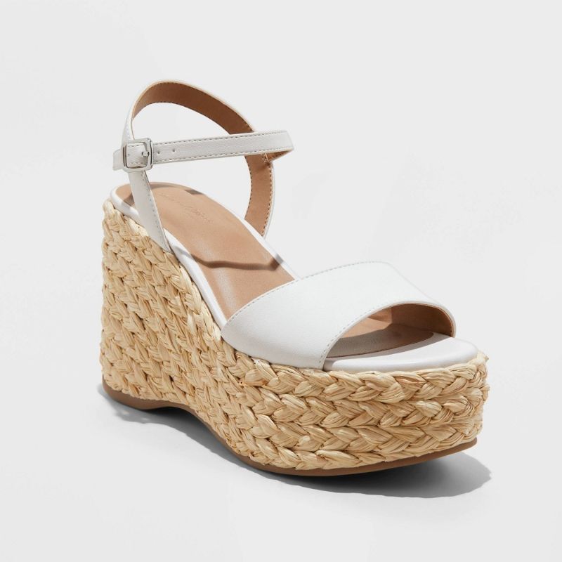 Photo 1 of size 9 - Women's Alisha Platform Wedge Heels with Memory Foam Insole - Universal Thread™ White