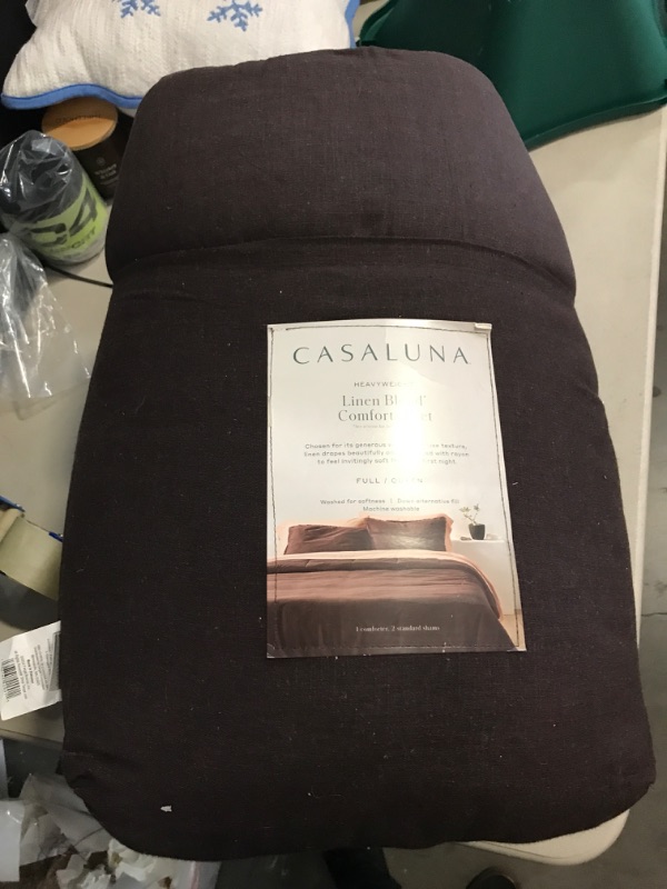 Photo 2 of Heavyweight Linen Blend Comforter and Sham Set - Casaluna™