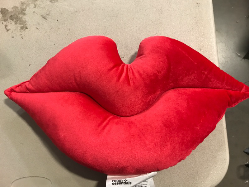 Photo 1 of FUN DAY Lips Neon Novelty Light and Lips Forever Throw Pillow Berry - Room Essentials™