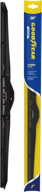 Photo 1 of Goodyear Ascent 26" Hybrid Windshield Wiper Blade, Replacement Hybrid Windshield Wiper Blade with Universal Adaptor, Pack of 1