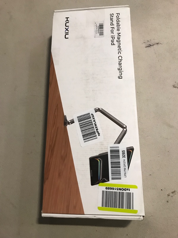 Photo 1 of Magnetic Wireless Charging Stand for iPad Pro 12.9, iPad Air 13 M2 Only, Aluminum Alloy Arm Mount with 2M Cable, Foldable Adjustable Tablet Holder for iPad Pro 12.9 3rd/4th/5th/6th