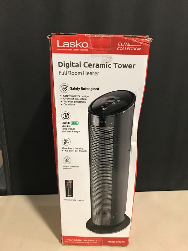 Photo 3 of Lasko Ceramic Tower Heater with Remote Control