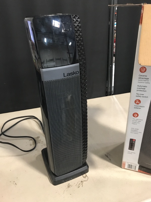 Photo 1 of Lasko Elite Collection 1500W Ceramic Tower Space Heater with Tip-Over Switch