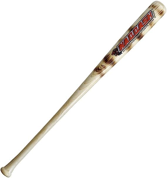 Photo 1 of Wooden Baseball bat C271 in Pro Maple Wood for Professional Players Youth-Adults with flamework on Barrel with Cupped in Size 29 inches/22 Oz with Classic Natural Wood Color