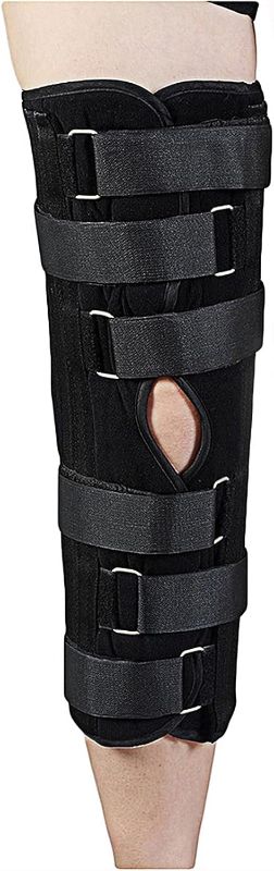 Photo 1 of TANDCF Knee Immobilizer Secure Comfort Knee Brace & Stabilizer for Recovery,Knee Fractures,Instability, ACL,MCL,Meniscus Tear,Arthritis,Displacement & Post Surgery Recovery,Height 18.1" Universal