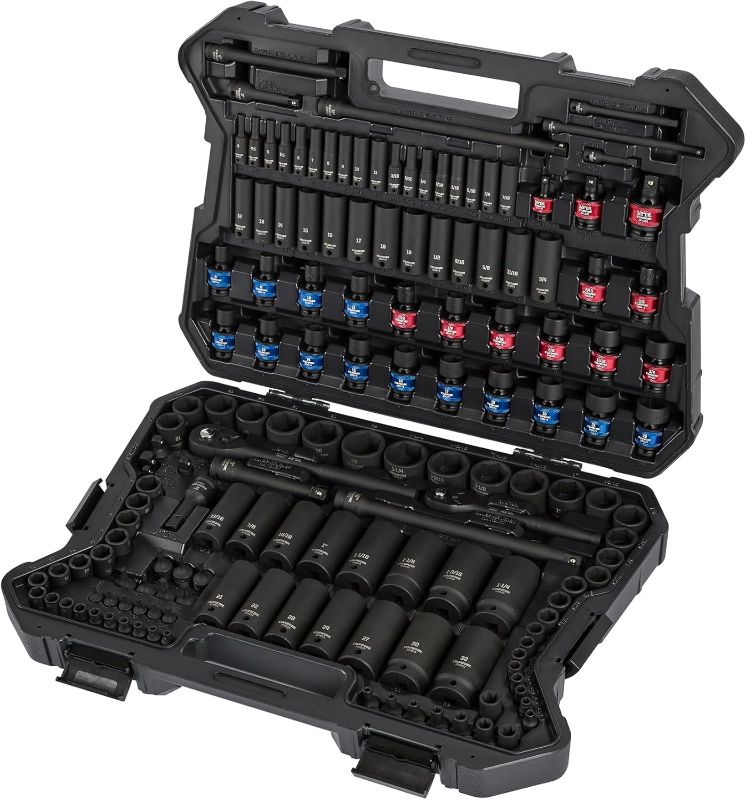 Photo 1 of TRUE MECHANIC 153-Piece Impact Socket Set, Professional, SAE/Metric