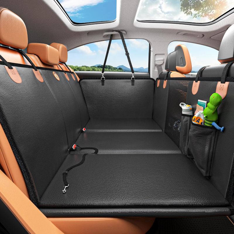 Photo 1 of Back Seat Extender for Dogs, Waterproof Dog Car Seat Cover for Back Seat with Hard Bottom, 2025 Upgraded Material, Anti Scratch, Safer, Easy to Use and Clean, Holds 400lbs