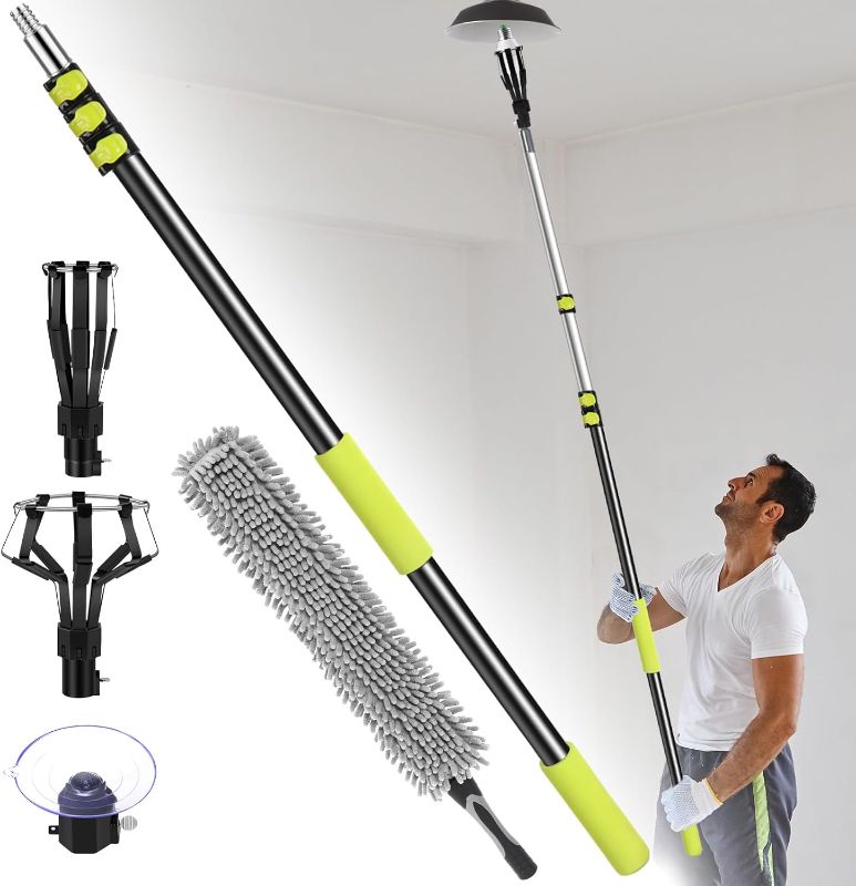 Photo 1 of 24FT Telescopic Light Bulb Changer for High Ceilings,Aluminum alloy lightweight lightbulb changer for high ceilings,High ceiling light bulb changer with pole for high ceilings and embedded lights