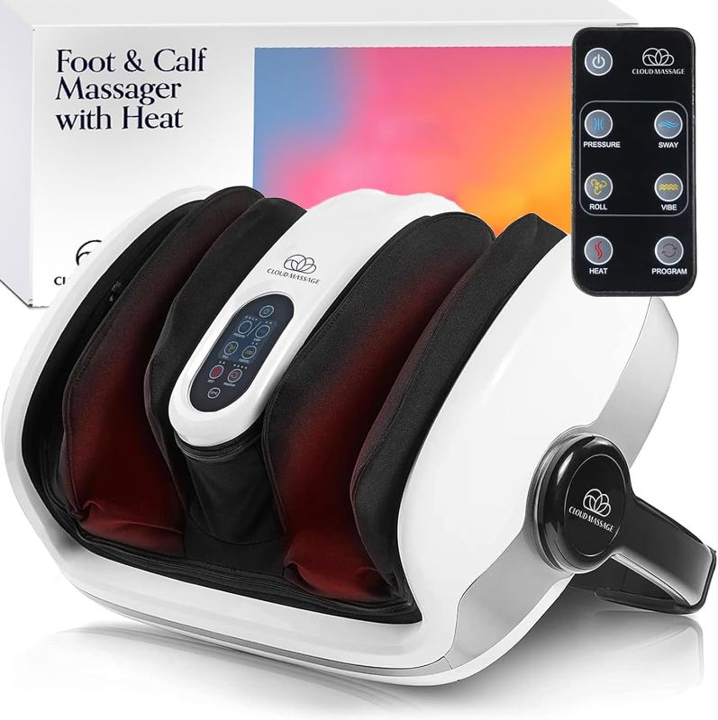 Photo 1 of Cloud Massage Shiatsu Foot Massager with Heat, Deep Kneading Therapy for Pain Relief, Circulation, Post-Activity Relaxation – Valentine Gift for Plantar Fasciitis, Neuropathy, and Arthritis Relief