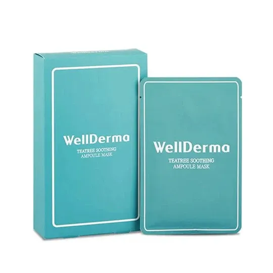 Photo 1 of WellDerma TeaTree Soothing Ampoule Mask Paper Box 25ml *10 pcs