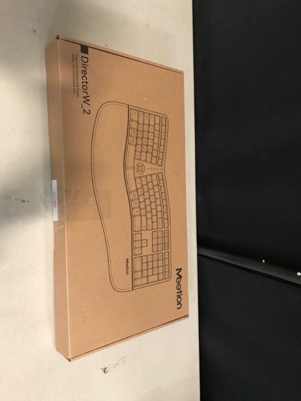 Photo 1 of MEETION Ergonomic Wireless Keyboard and Mouse, Split Arch Keyboard with Cushioned Wrist Palm Rest, Ergo Vertical Mouse, Natural Typing Full Size Rechargeable, Windows/Mac Pink